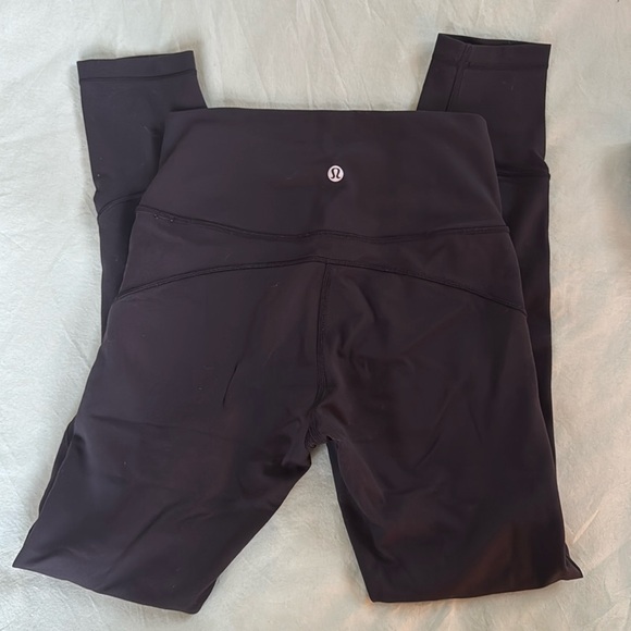 Lululemon In Movement Everlux Tights Black Size 4 with repair - Picture 1 of 7